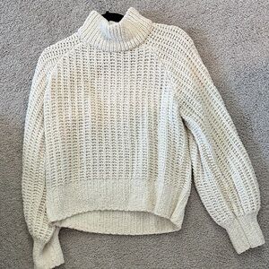 Abercrombie & Fitch Cream Cowl Neck Sweater